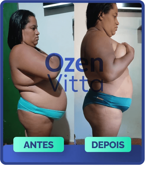 Resultados reais com Ozenvitta: homem reduz medidas abdominais e melhora o condicionamento físico em 60 dias de tratamento.