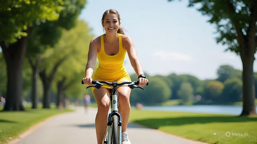 Pessoa caminhando ao ar livre em um parque ao pôr do sol, simbolizando atividade física simples e acessível no cotidiano.